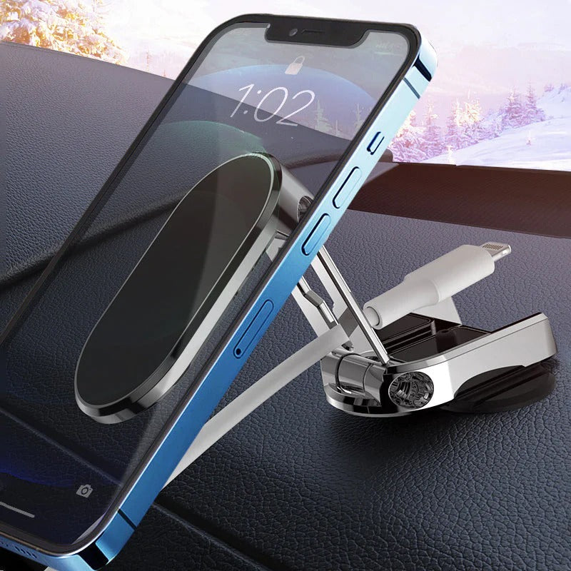 Metal Strong Magnetic Folding Phone Holder for Car