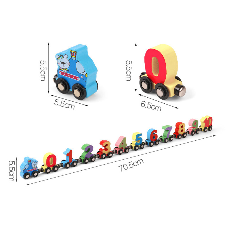 Wooden Digital Train Toy Set - Kids' Gift