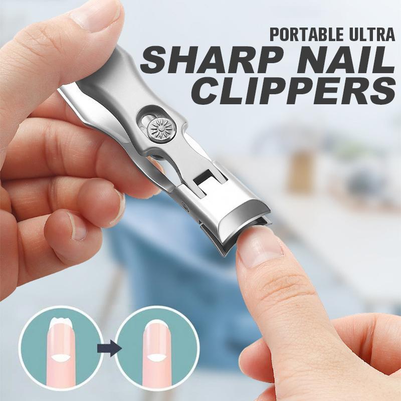 Portable Anti Splash Stainless Steel Nail Clippers