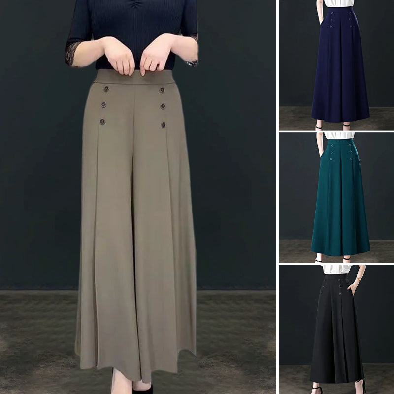 Women's Stylish Pleated Wide-leg Pants