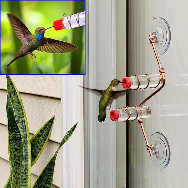 Geometric Window Hummingbird Feeder