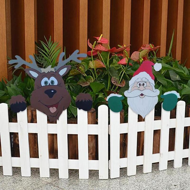 Christmas Themed Fence Decoration