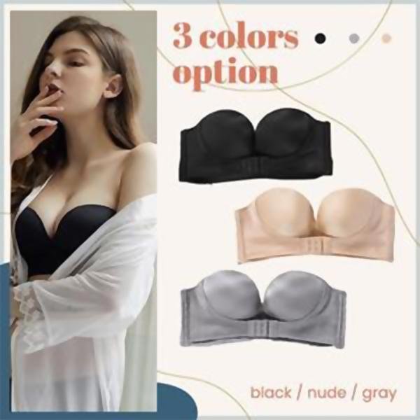 Invisible Strapless Super Push Up Bra