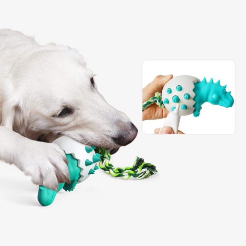 Dinosaur Eggs Dog Chew Toys Durable Puppy Molar Stick