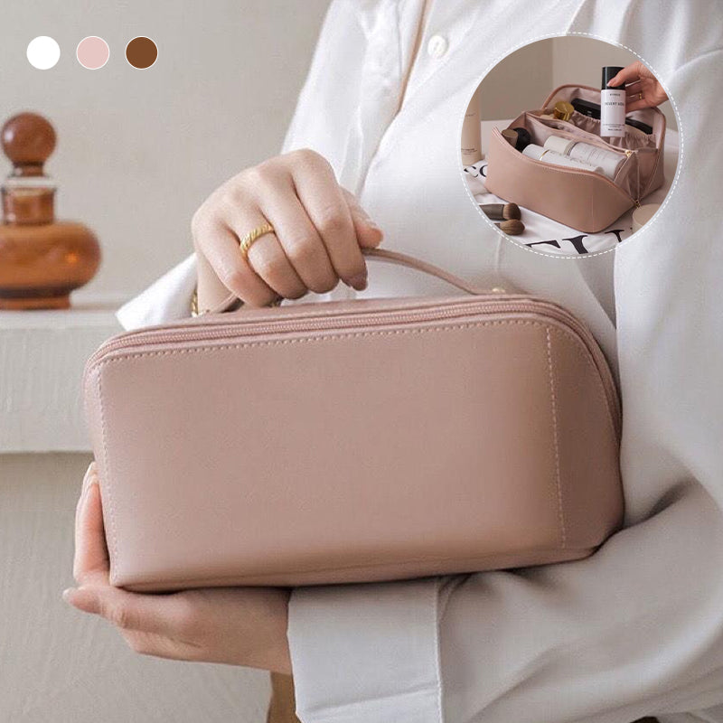 PU Portable Travel Cosmetic Storage Bag👝BUY ONE FOR COSMETICS，ONE FOR SKINCARE👝