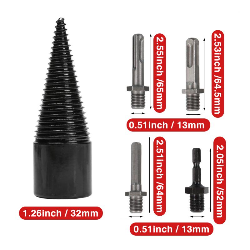 Wood Splitting Drill Bit