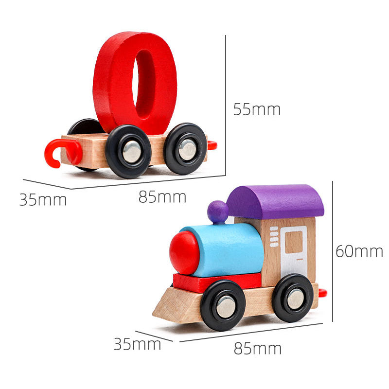 Wooden Digital Train Toy Set - Kids' Gift