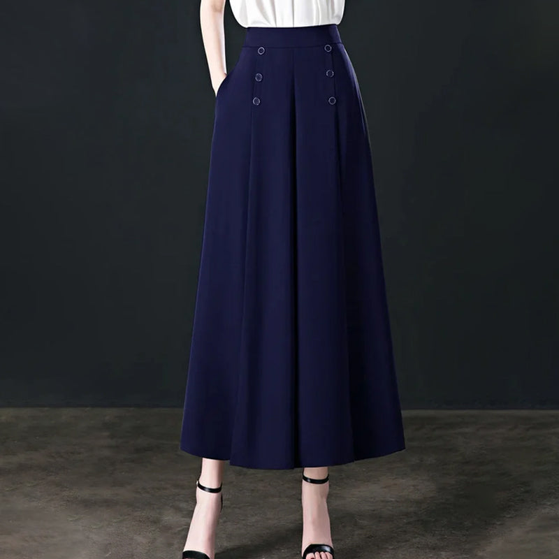 Women's Stylish Pleated Wide-leg Pants