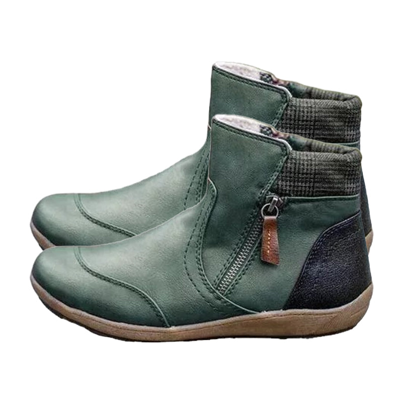 🤩Women's Waterproof Zip-up Ankle-Support Boots🧦