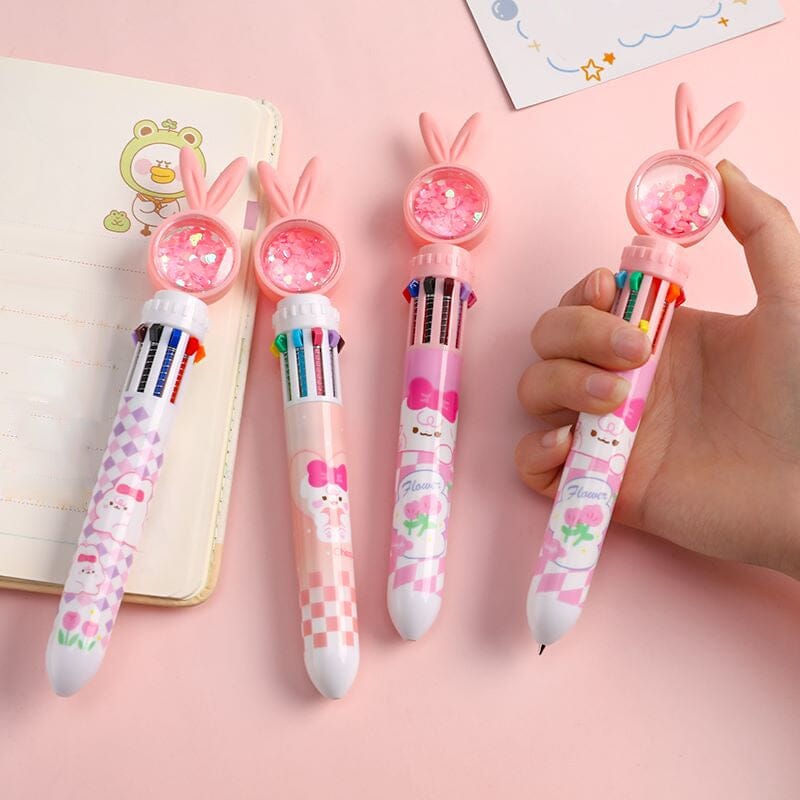 10 Colors Cartoon Rabbit Ballpoint Pens - 🐰Easter Gift