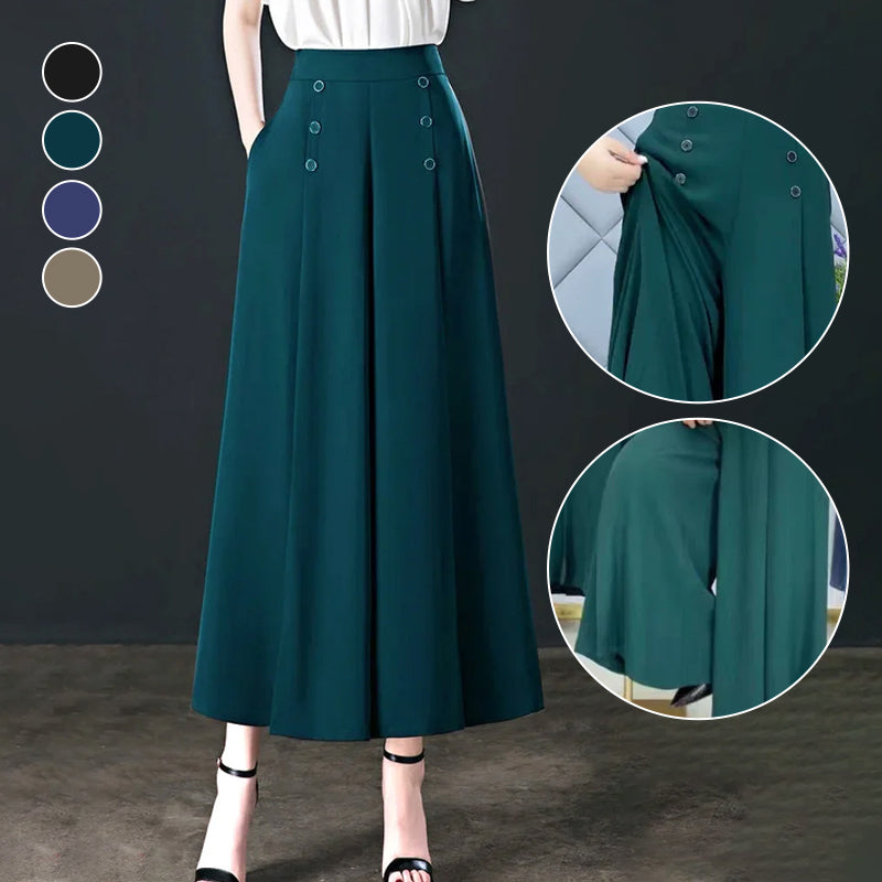 Women's Stylish Pleated Wide-leg Pants