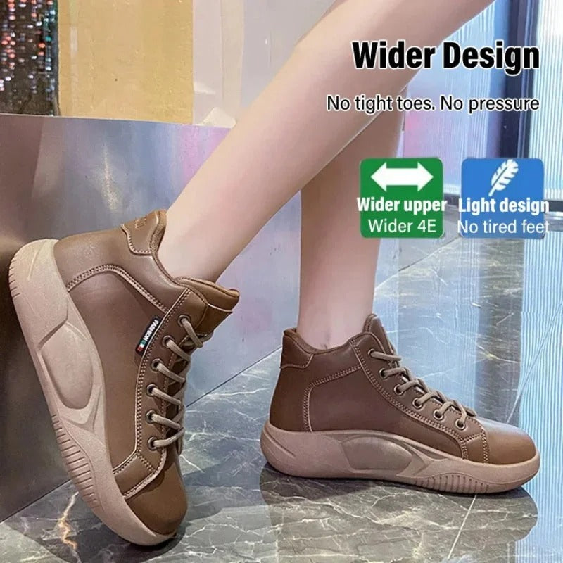 Women's High Top Thick-soled Casual Shoes Martin Boots