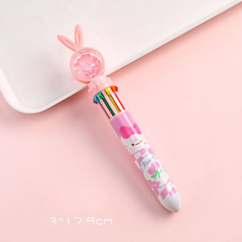 10 Colors Cartoon Rabbit Ballpoint Pens - 🐰Easter Gift