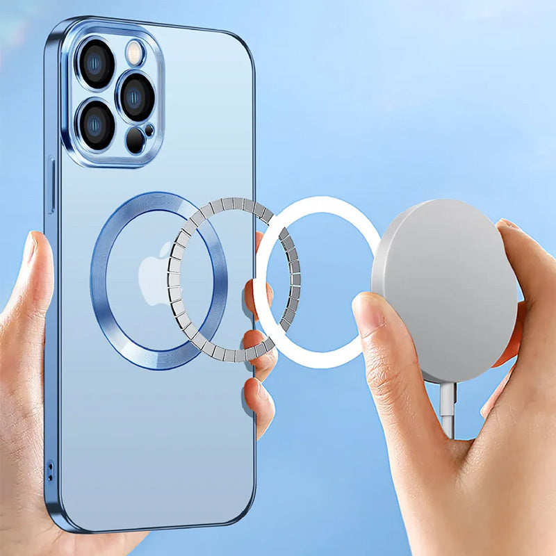 🎊Electroplating Wireless Magnetic Charging All-Inclusive Lens Case For iPhone 🎊