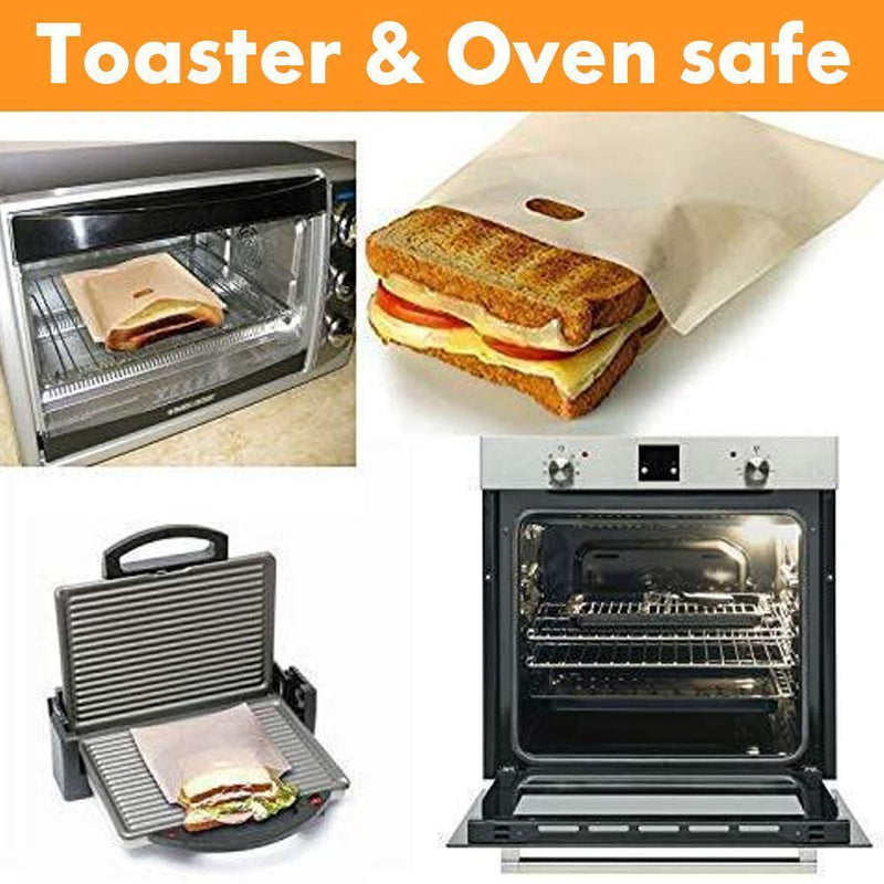 Reusable Non Stick Toaster Bags 5 Pcak