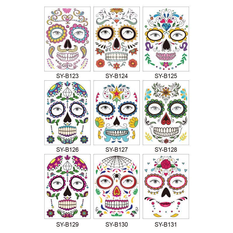 Halloween Prank Makeup Temporary Tattoo (10pcs)