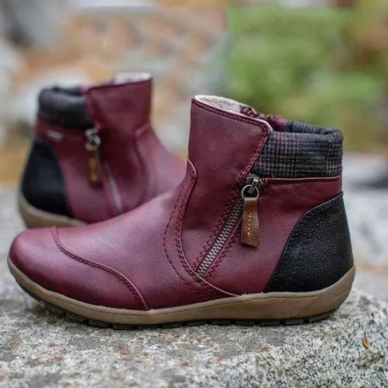 🤩Women's Waterproof Zip-up Ankle-Support Boots🧦