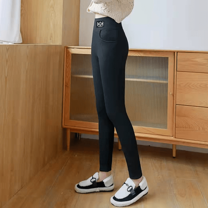 Women Fashionable Thermal Cashmere Slim Pants