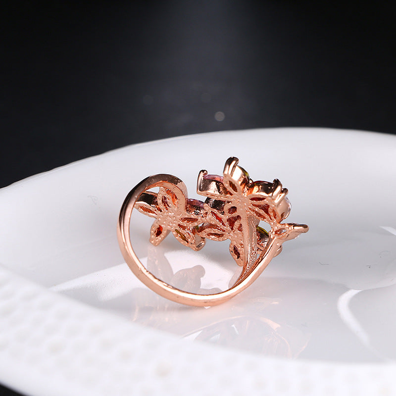 Rose Gold Flower Ring