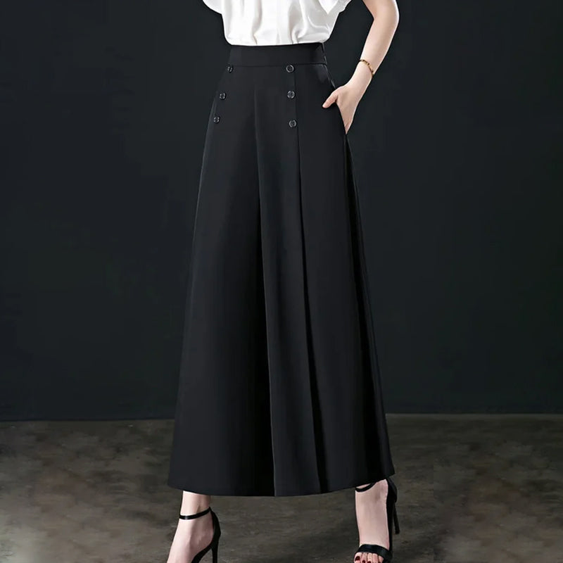 Women's Stylish Pleated Wide-leg Pants