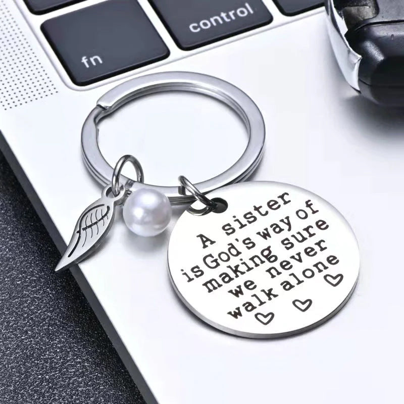 Sister Keyring, Gift Keychain for Best Friends