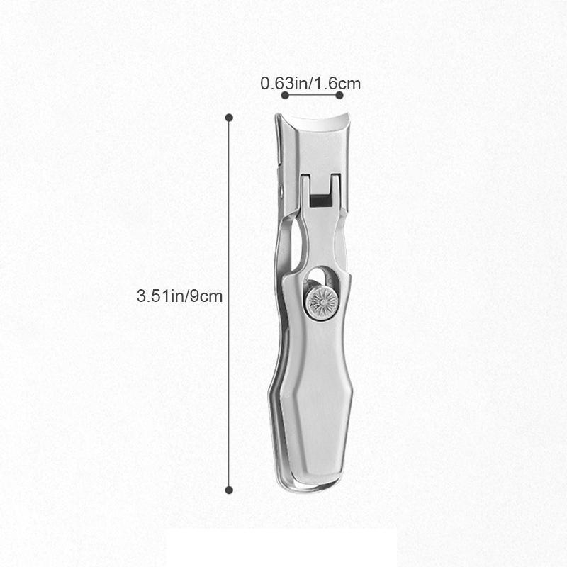 Portable Anti Splash Stainless Steel Nail Clippers