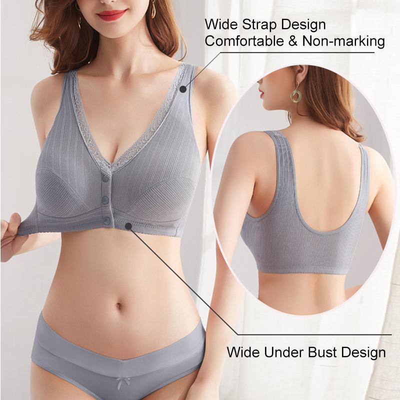 Comfortable Front Button Bra