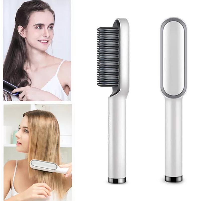 Negative Ion Hair Straightener Brush Multifunctional Straightening Comb