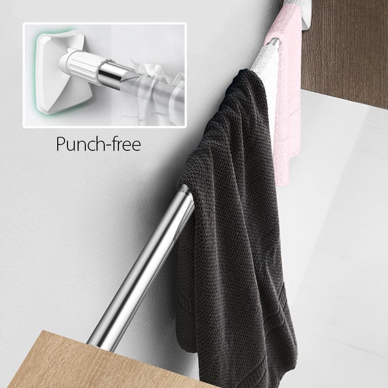 No Drill Clothing Hanger Telescopic Rod