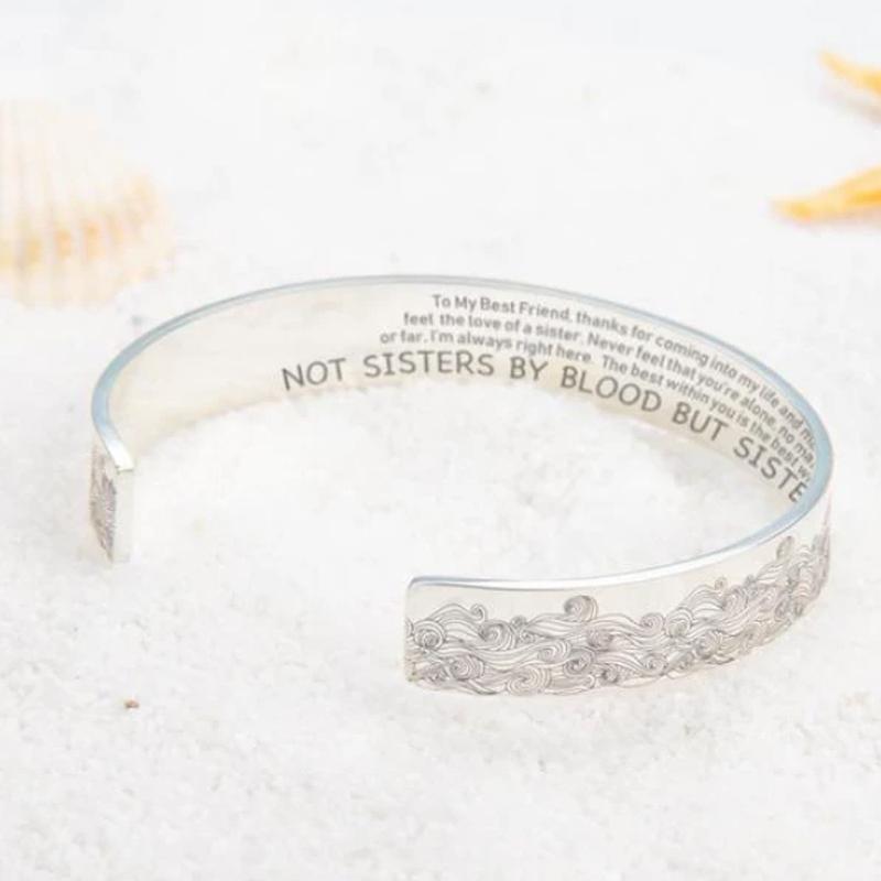 Dimoohome™ Stainless Steel Open Sea Wave Bracelet