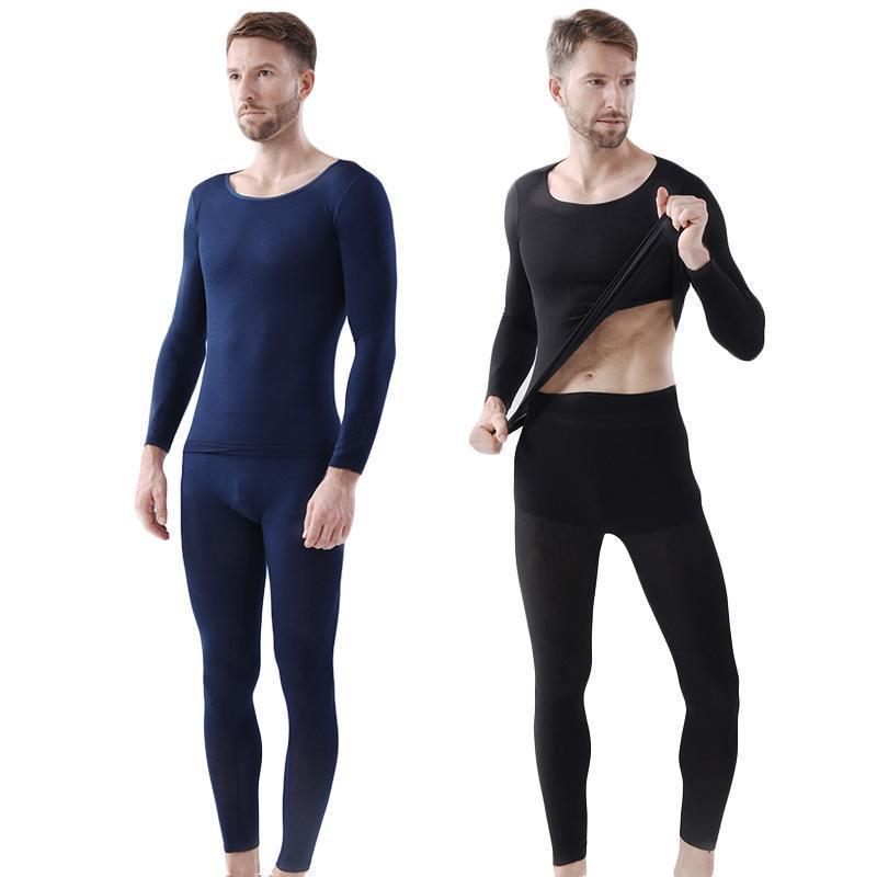 Unisex Seamless Elastic Thermal Inner Wear Ultra Soft Base Layer Underwear Set