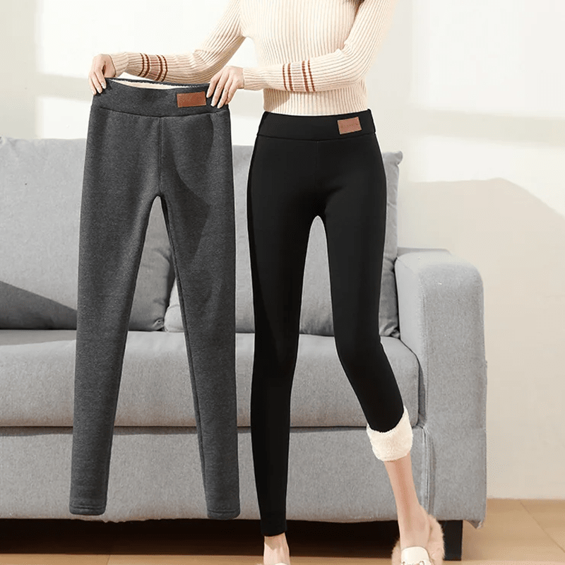 Women Fashionable Thermal Cashmere Slim Pants