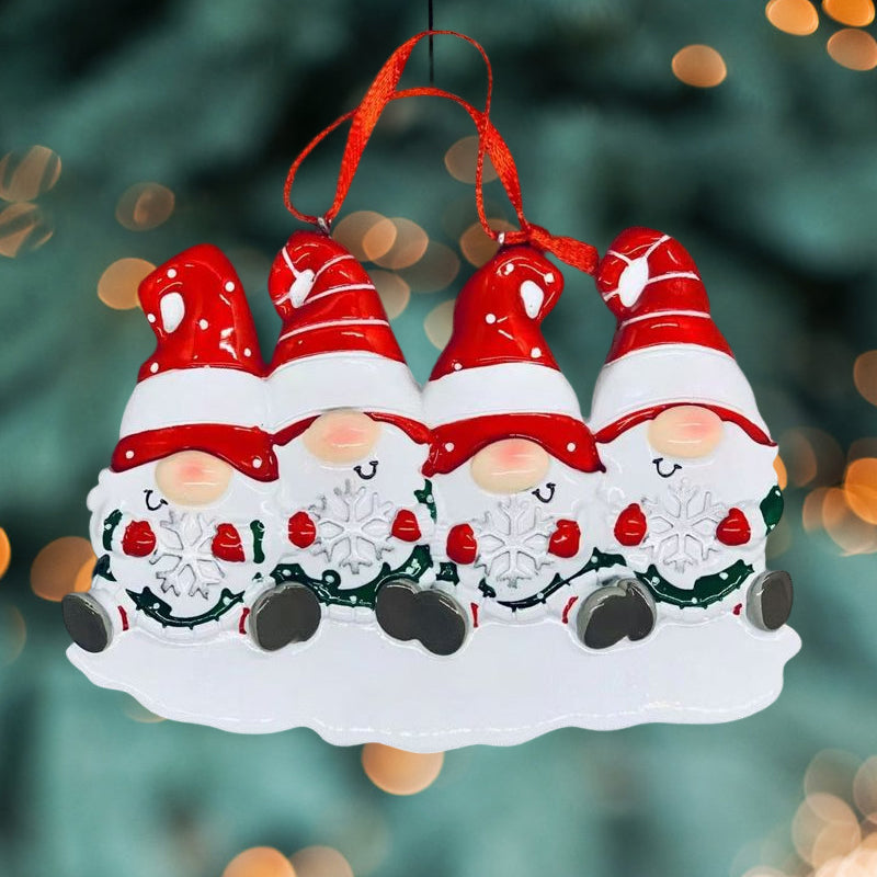 4 Names-Custom Family Christmas Xmas Tree Decoration Ornament with Name-Dwarfs Family