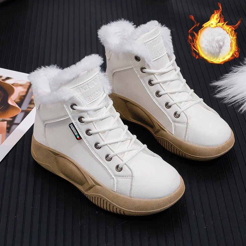 Women's High Top Thick-soled Casual Shoes Martin Boots