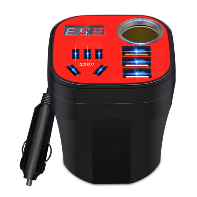 💥Car Mounted Cup Type Inverter Converter QC Charger💥
