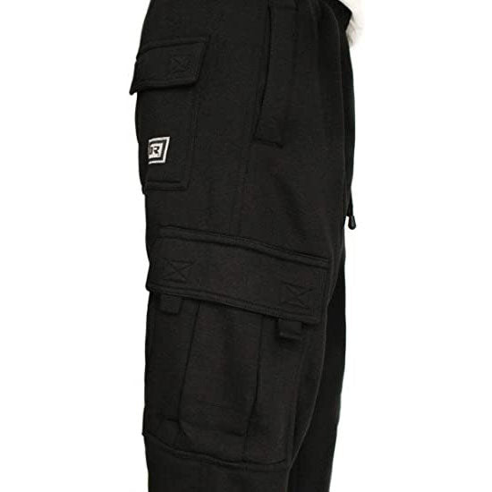 Men's Cargo Sweatpants with Pockets Casual Solid Loose Sports Trousers