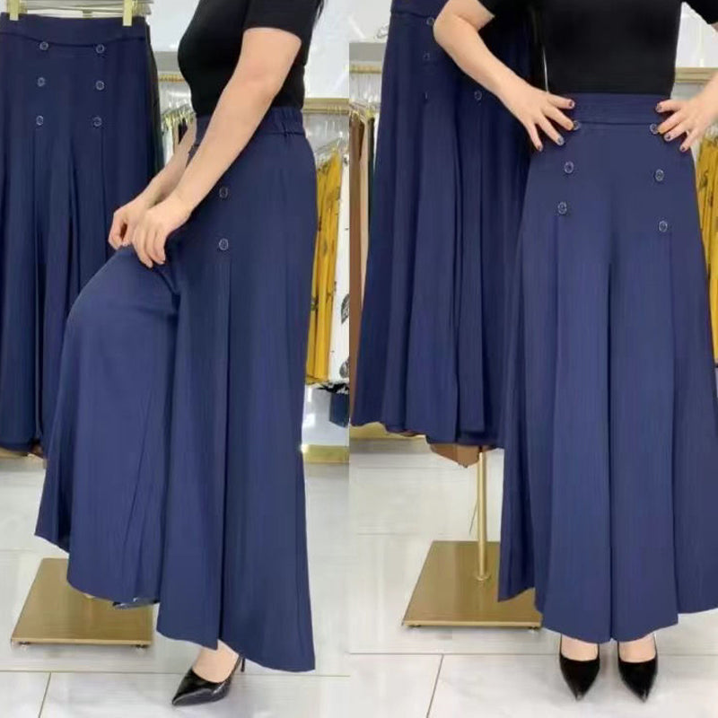 Women's Stylish Pleated Wide-leg Pants