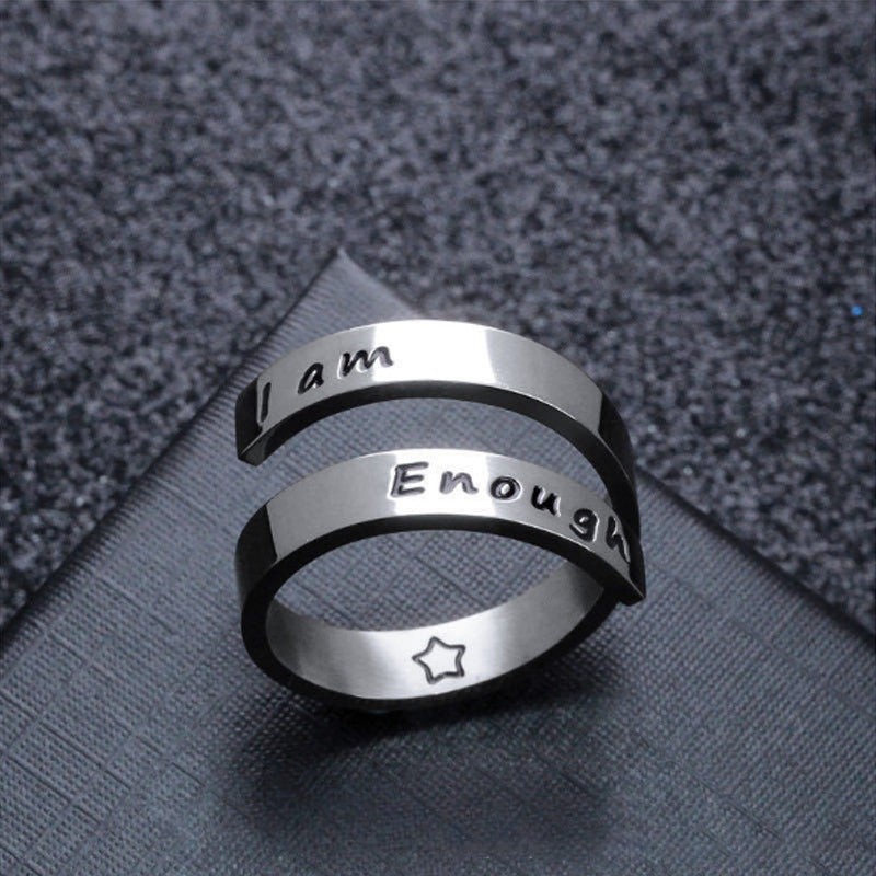 I Am Enough Awareness Ring