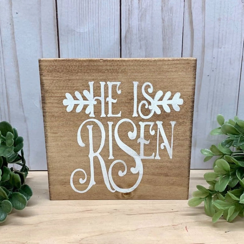 He is Risen Tier Tray Set, Jesus Tomb Easter Tiered Tray Bundle Kit Decor