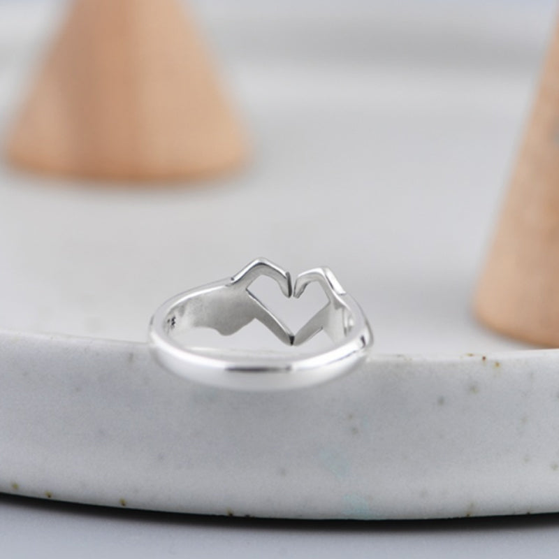 ‘I Love You Forever’ Heart Couple Ring