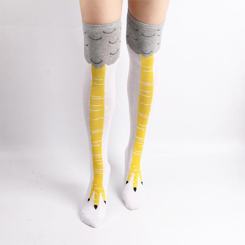 Chicken Legs Over The Knee Socks - Funny Gifts