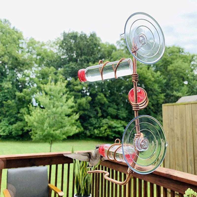 Geometric Window Hummingbird Feeder