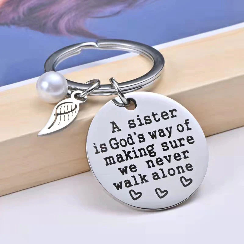 Sister Keyring, Gift Keychain for Best Friends