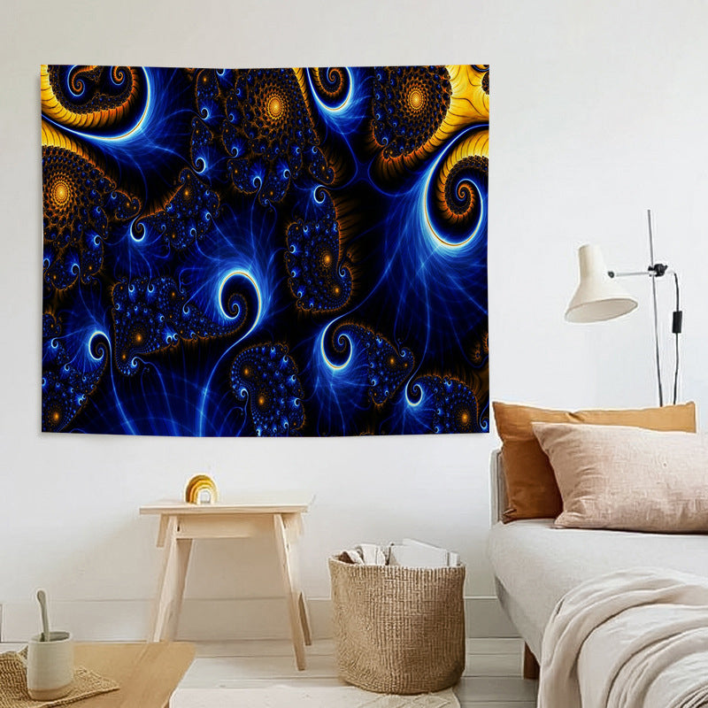 Fibonacci Void Tapestry Psychedelic Wall Hanging