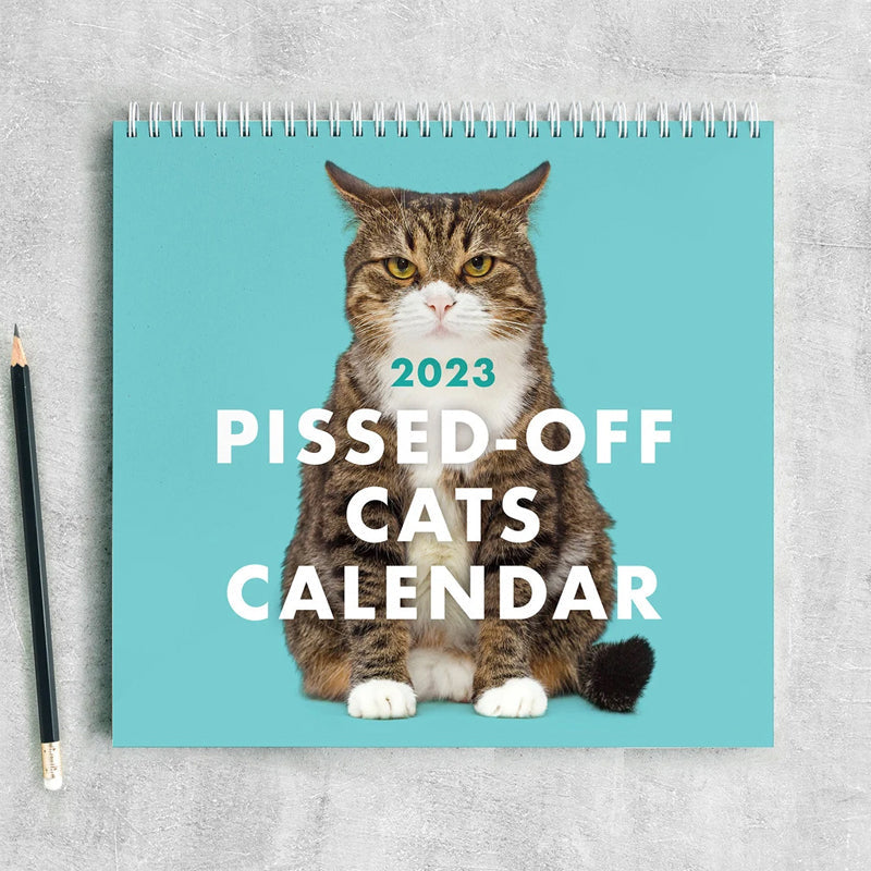 2023 Funny Pets Calendar - Pissed-Off Cats & Cat's Butt & Dogs Pooping