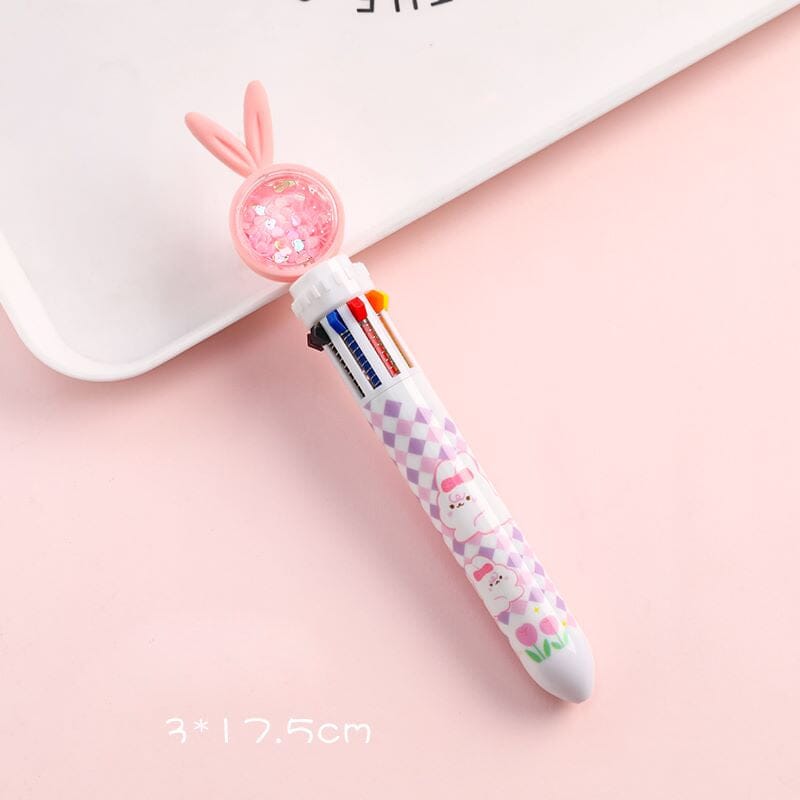 10 Colors Cartoon Rabbit Ballpoint Pens - 🐰Easter Gift