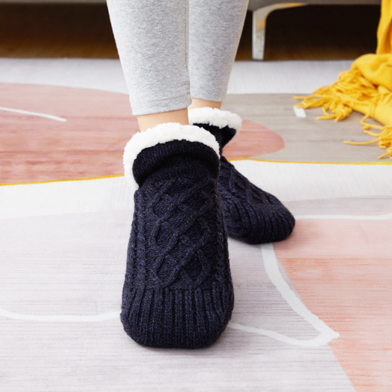 Winter Warm V-mouth Fluffy Slipper Socks Unisex