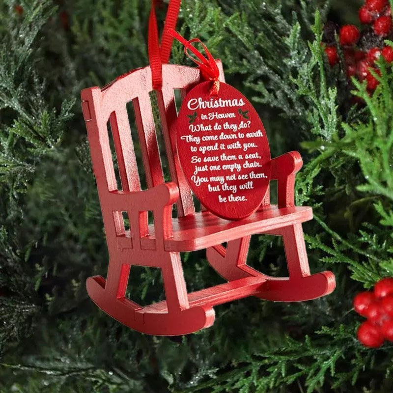 Christmas in Heaven Rocking Chair Ornament