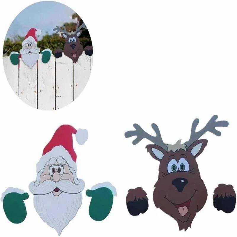 Christmas Themed Fence Decoration