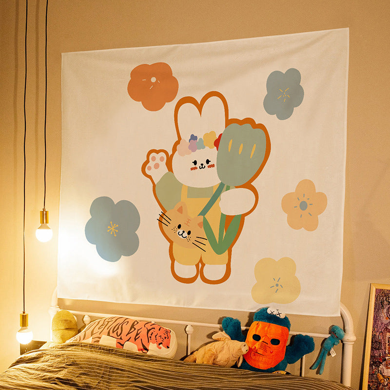 Cute Cartoon Everyday Tapestry